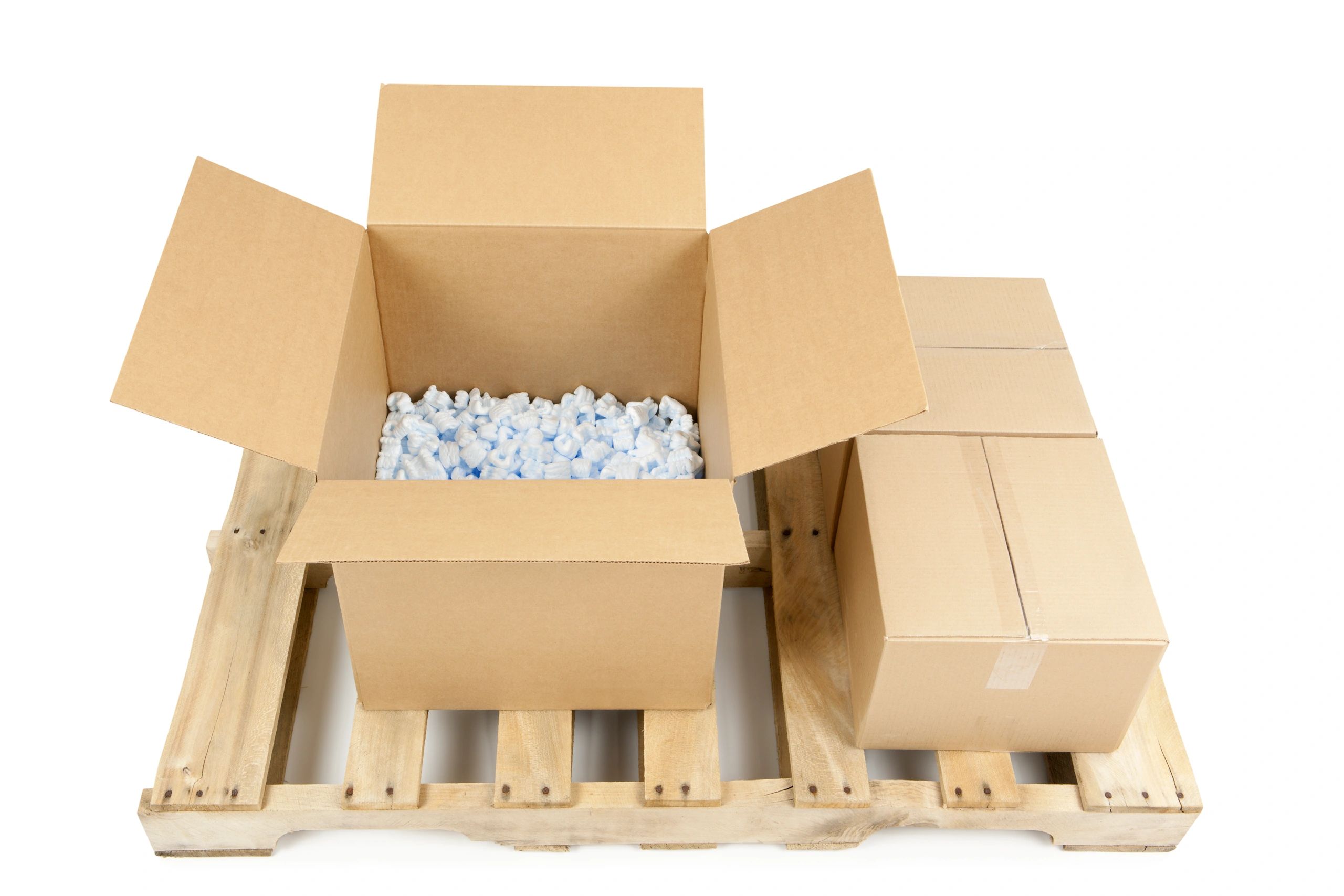 Shipping boxes prepared for safe delivery